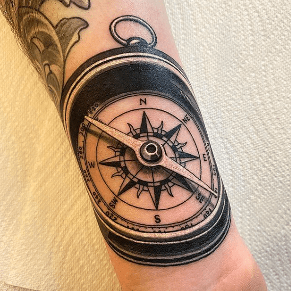 Simply Inked Geometric Compass Semi Permanent Tattoo at Rs 499/piece in Sas  Nagar