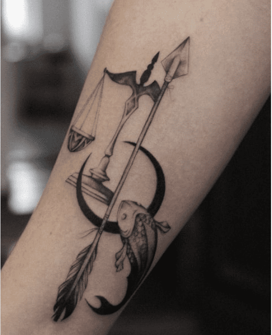 Yinxinhui New Greek Mythology Centaur Temporary Tattoo Sagittarius Design  Arm Tatoo For Men Women Body Art Fake Waterproof Tattoo Stickers (Color :  PHB831): Buy Online at Best Price in UAE - Amazon.ae