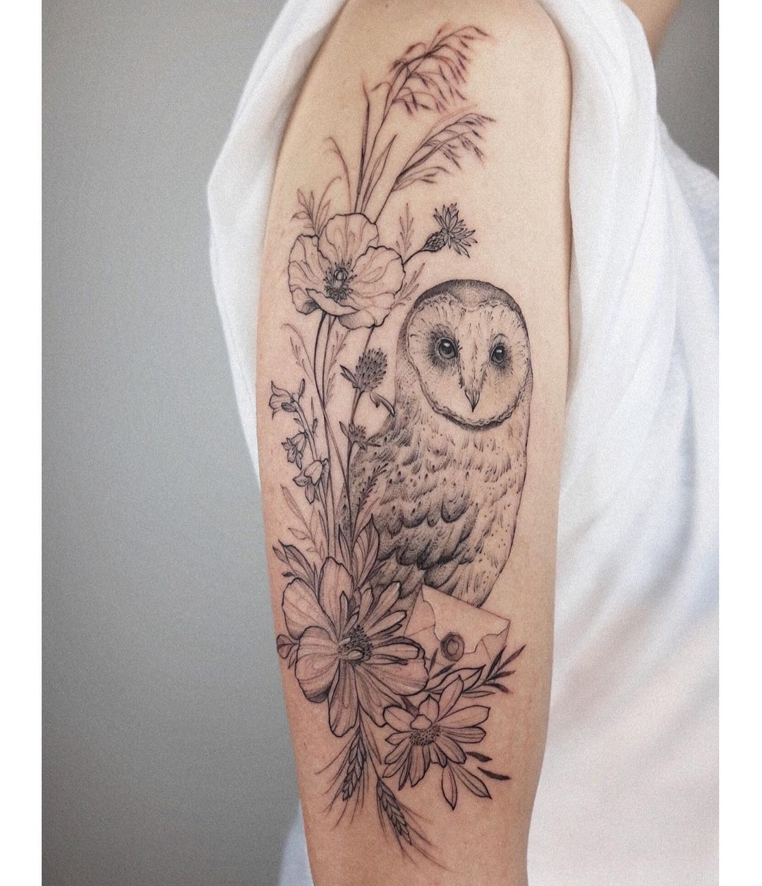 An owl tattoo design by tattoo artist Kelly Doty, who specializes in 3D cartoon  tattoos | Ratta Tattoo