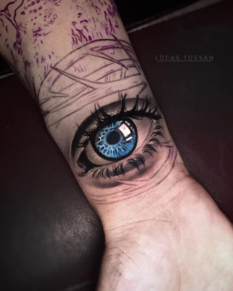 evileye #eye #ray #color #blue #goodluck #smalltattoo #tattoo #tattoo... |  TikTok