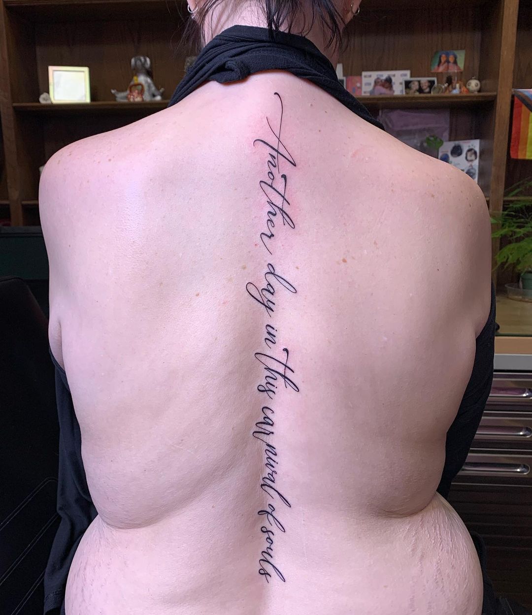 Script and quote tattoo placement - The Black Hat Tattoo Dublin