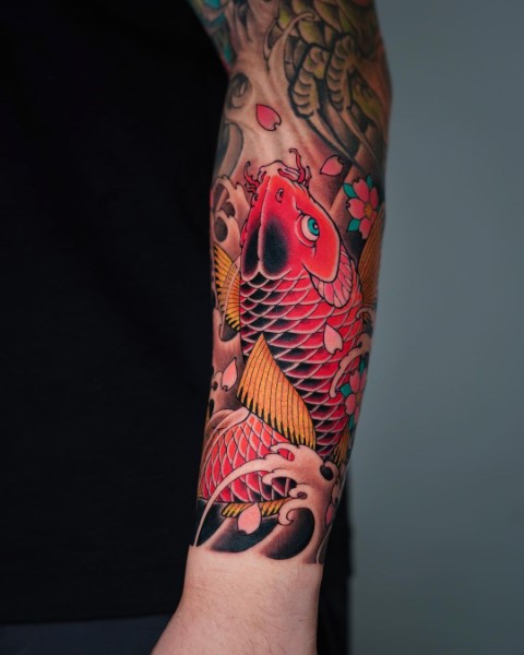 Koi Tattoo - Tattoo Insider | Koi tattoo design, Koi fish tattoo, Koi tattoo