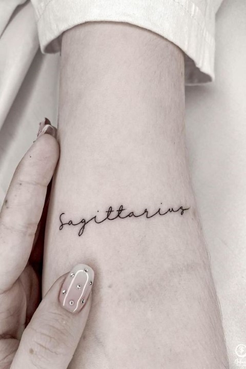 small sagittarius tattoos for females - Clip Art Library