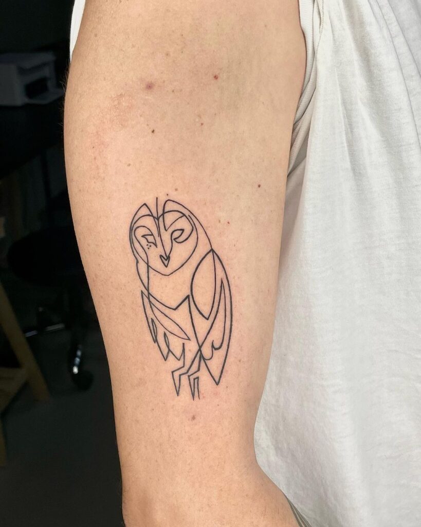 Minimalist Owl Temporary Tattoo - Set of 3 – Tatteco